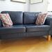 Blaue Ledersofas von Musterring - Bild 1
