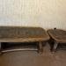Couchtisch und Beistelltisch Eiche Massiv - Bild 1