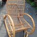 Schaukelstuhl aus Rattan  - Bild 1