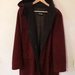 Wintermantel weinrot, Wolle und Kaschmir  - Bild 1