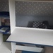 Weisses stabiles Hochbett mit Schreibtisch  - Bild 1