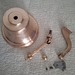 Alte Kupfer glocke mit Aufhängung  - Bild 5