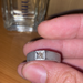 Herrenring aus rhodiniertem Silber mit Diamant - Bild 1
