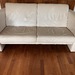 Sofa / Ledersofa creme-weiß - Bild 1