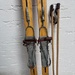 Holz-Langlauf-Ski der ca. 50er Jahre mit Stöcken - Bild 3