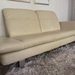 Cremefarbenes Ledersofa - Bild 3