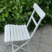 2 Weiße Klappstühle - Bild 2
