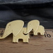 Brosche mit 2 Elefanten, 333er Gold, Andreas Daub  - Bild 1