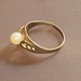 Goldring, 333er Gold mit Zuchtperle - Bild 5